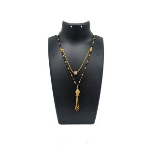 Traditional Double Layer 1 Gram Gold Mangalsutra