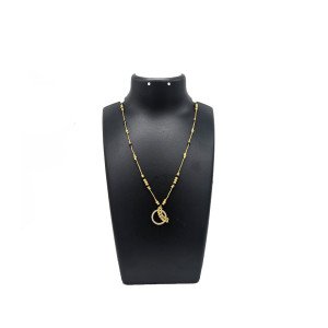 Simple 1 Gram Gold Pendant Necklace